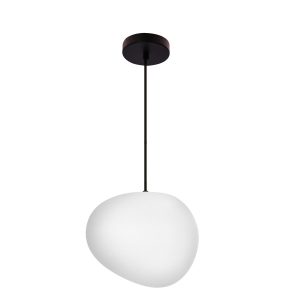 Lampa wisząca biało-czarna STONES 1xE27x40W wym: 120x25x25 cm Candellux 846315