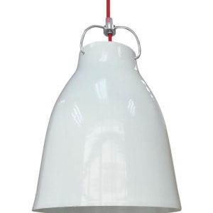 Lampa wisząca biało-czerwona PENSILVANIA 1xE27x60W Candellux 924187 Lampa wisząca biało-czerwona PENSILVANIA 1xE27x60W Candellux 924187