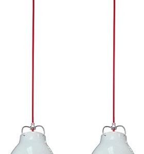 Lampa wisząca biało-czerwona PENSILVANIA 2xE27x60W Candellux 924159 Lampa wisząca biało-czerwona PENSILVANIA 2xE27x60W Candellux 924159