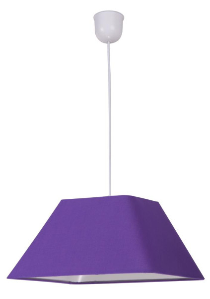 Lampa wisząca biało-fioletowa ROBIN 1xE27x60W wym: 95x35x35 cm Candellux 856399