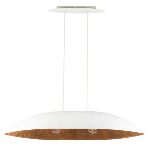 Lampa wisząca biało-miedziana Gondola 2xE27x15W Sigma Lighting 838050 Lampa wisząca biało-miedziana Gondola 2xE27x15W Sigma Lighting 838050