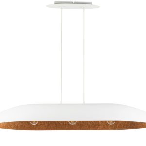 Lampa wisząca biało-miedziana Gondola 3xE27x15W Sigma Lighting 838085 Lampa wisząca biało-miedziana Gondola 3xE27x15W Sigma Lighting 838085