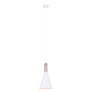 Lampa wisząca biało-miedziana Khaleo 1xE27x60W wym: 112x19x19 cm Italux 860038 Lampa wisząca biało-miedziana Khaleo 1xE27x60W wym: 112x19x19 cm Italux 860038