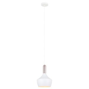 Lampa wisząca biało-miedziana Ophelia 1xE27x60W wym: 120x25x25 cm Italux 856269 Lampa wisząca biało-miedziana Ophelia 1xE27x60W wym: 120x25x25 cm Italux 856269
