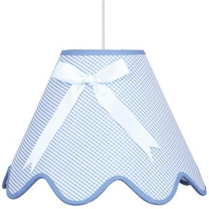 Lampa wisząca biało-niebieska LOLA 1xE27x60W wym: 90x40x40 cm Candellux 924220