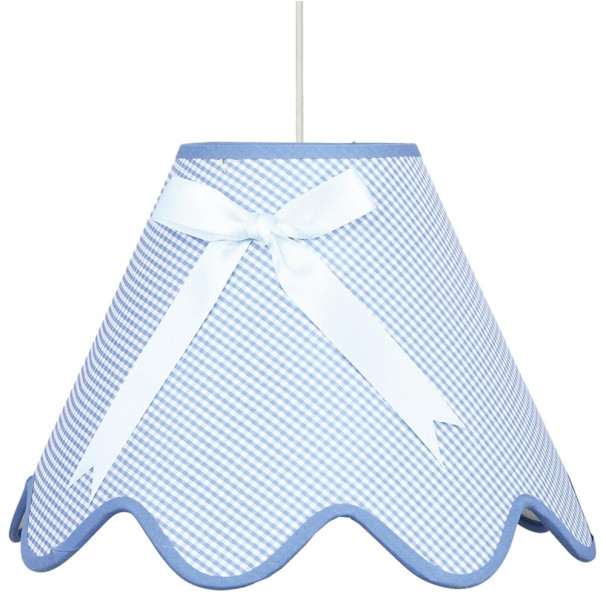 Lampa wisząca biało-niebieska LOLA 1xE27x60W wym: 90x40x40 cm Candellux 924220