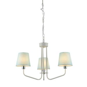 Lampa wisząca biało-niebieska YORK 3xE14x60W wym: 44x58x58 cm Candellux 924035