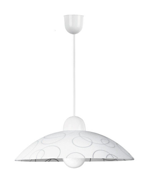 Lampa wisząca biało-przezroczysta Ada 1xE27x60W wym: 90x30x30 cm Rabalux 854704