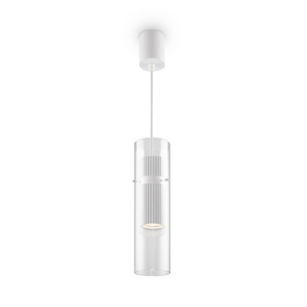 Lampa wisząca biało-przezroczysta Dynamics 1xGU10x50W Maytoni 854636