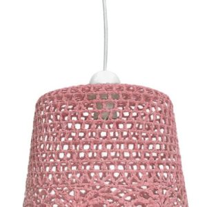 Lampa wisząca biało-różowa NONNA 1xE27x60W wym: 100x27x27 cm Candellux 924041
