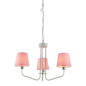 Lampa wisząca biało-różowa YORK 3xE14x60W wym: 44x58x58 cm Candellux 924036 Lampa wisząca biało-różowa YORK 3xE14x60W wym: 44x58x58 cm Candellux 924036
