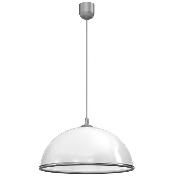 Lampa wisząca biało-srebrna Kuchnia 1xE27x15W wym: 90x41x41 cm Luminex 846548