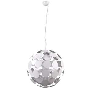 Lampa wisząca biało-srebrny piaskowany Mailone 6xE14x40W Italux 854587 Lampa wisząca biało-srebrny piaskowany Mailone 6xE14x40W Italux 854587