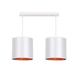 Lampa wisząca biało-złota ATLANTA 2xE27x40W wym: 95x54x20 cm Candellux 924068 Lampa wisząca biało-złota ATLANTA 2xE27x40W wym: 95x54x20 cm Candellux 924068
