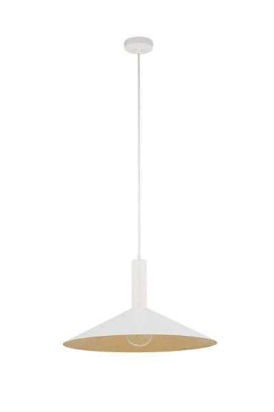 Lampa wisząca biało-złota CAPRI 1xE27x15W wym: 125x50x50 cm Sigma Lighting 838013