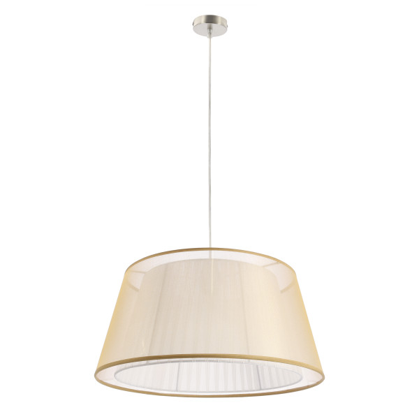 Lampa wisząca biało-złota CHARLIE 1xE27x60W wym: 105x45x45 cm Candellux 924037