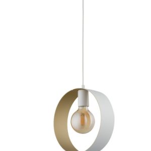 Lampa wisząca biało-złota Happy 1xE27x15W wym: 100x25x16 cm Sigma Lighting 842011 Lampa wisząca biało-złota Happy 1xE27x15W wym: 100x25x16 cm Sigma Lighting 842011