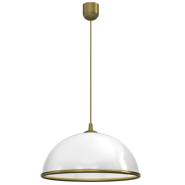 Lampa wisząca biało-złota Kuchnia 1xE27x15W wym: 90x41x41 cm Luminex 846445