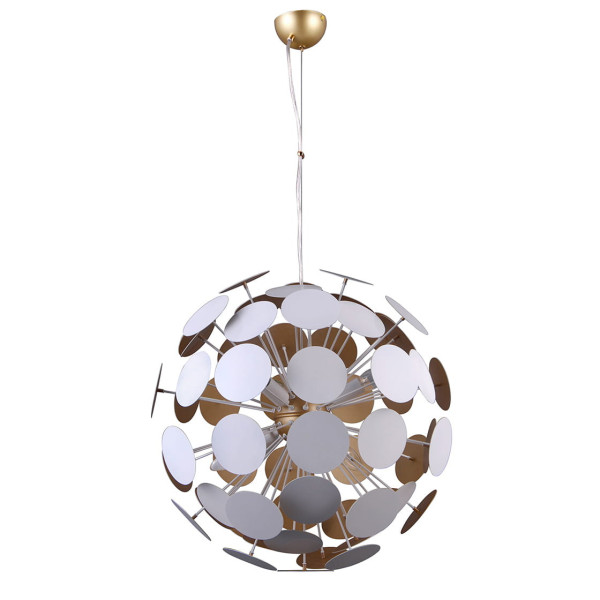 Lampa wisząca biało-złota Mailone 6xE14x40W wym: 120x50x50 cm Italux 854257