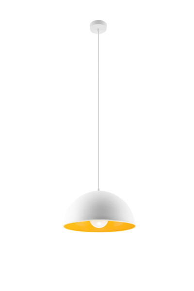 Lampa wisząca biało-złota OKTAVIA 1xE27x60W Sollux Lighting 854256