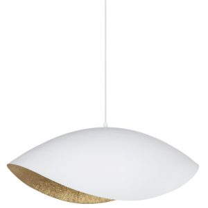 Lampa wisząca biało-złota SONA 1xE27x15W wym: 145x65x30 cm Sigma Lighting 837989 Lampa wisząca biało-złota SONA 1xE27x15W wym: 145x65x30 cm Sigma Lighting 837989