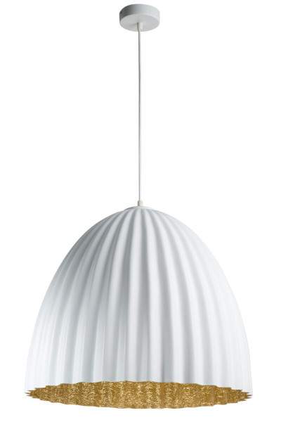 Lampa wisząca biało-złota Telma 1xE27x15W wym: 116x51x51 cm Sigma Lighting 836248