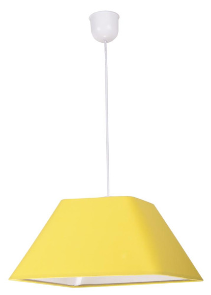 Lampa wisząca biało-żółta ROBIN 1xE27x60W wym: 95x35x35 cm Candellux 858100