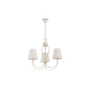 Lampa wisząca biały antyczny-ecru IRMA 3xE14x10W wym: 73x52x52 cm Alfa 841829 Lampa wisząca biały antyczny-ecru IRMA 3xE14x10W wym: 73x52x52 cm Alfa 841829