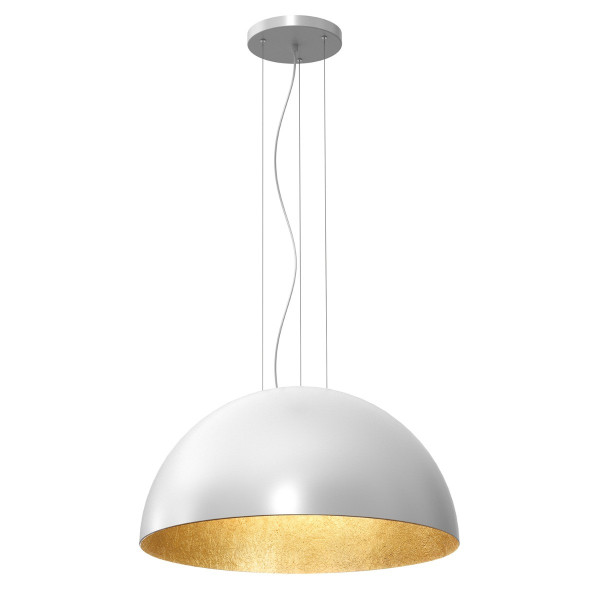 Lampa wisząca biały mat-złota Compo 1xE27x15W wym: 130x60x60 cm Luminex 847425