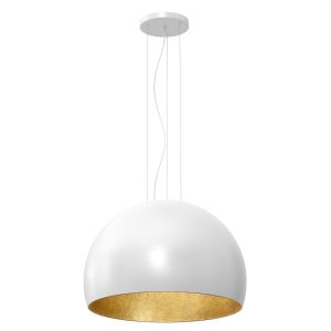 Lampa wisząca biały mat-złota Compo 1xE27x15W wym: 140x60x60 cm Luminex 847356 Lampa wisząca biały mat-złota Compo 1xE27x15W wym: 140x60x60 cm Luminex 847356