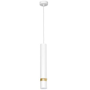 Lampa wisząca biały matowa-złota Reno 1xGU10x8W wym: 110x8x8 cm Luminex 846239 Lampa wisząca biały matowa-złota Reno 1xGU10x8W wym: 110x8x8 cm Luminex 846239