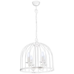 Lampa wisząca biały matowy Single 4xE14x15W wym: 90x39x39 cm Luminex 845161