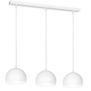 Lampa wisząca biały matowy Sool 3xE27x15W wym: 110x65x15 cm Luminex 854726