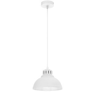 Lampa wisząca biały matowy Sven 1xE27x15W wym: 110x21x21 cm Luminex 846580