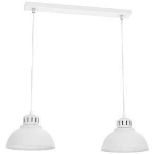 Lampa wisząca biały matowy Sven 2xE27x15W wym: 110x65x21 cm Luminex 846220