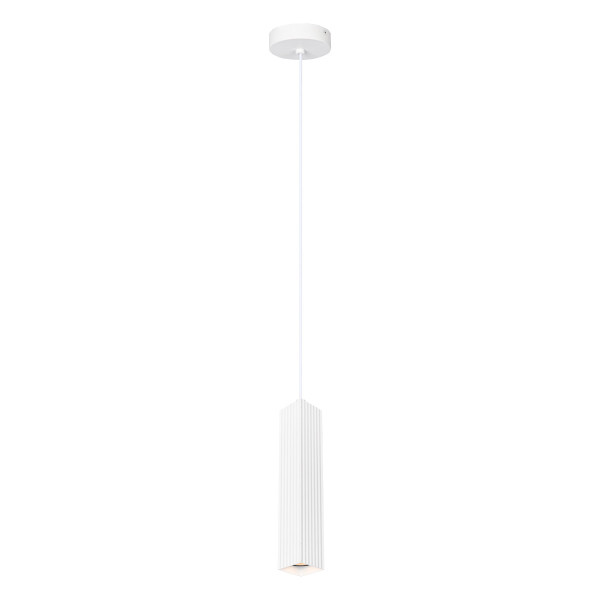 Lampa wisząca biały piaskowany TECNO 1xGU10x10W wym: 130x5,8x5,8 cm Italux 846373