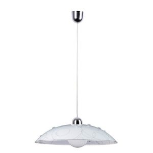 Lampa wisząca biały wzorzysty Jolly 1xE27x60W wym: 90x40x40 cm Rabalux 952556