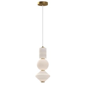 Lampa wisząca BIJOU biało-złota LED 1x20W 1060lm Alora Mood 836915