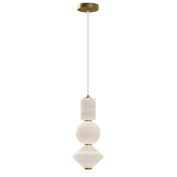 Lampa wisząca BIJOU biało-złota LED 1x20W 1060lm Alora Mood 836915