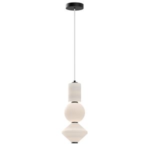 Lampa wisząca BIJOU matowy opal-matowy czarny LED 1x20W 1060lm Alora Mood 836203