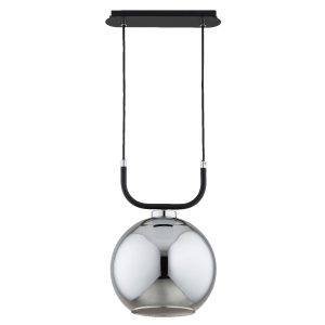 Lampa wisząca BINARY czarna-chromowana 1xE27x15W wym:75x25x25cm IP20 Alfa 984865 Lampa wisząca BINARY czarna-chromowana 1xE27x15W wym:75x25x25cm IP20 Alfa 984865