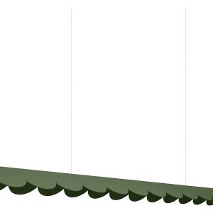 Lampa wisząca Biscuit LED aluminiowa zielona 917418