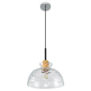 Lampa wisząca Bjorn szklana transparentna 190816