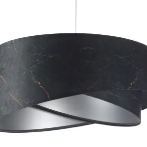 Lampa wisząca BLACK MARBLE czarna/srebrna 381745