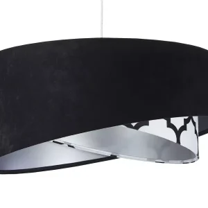 Lampa wisząca BLACK VELVET czarna/srebrna 391449 Lampa wisząca BLACK VELVET czarna/srebrna 391449