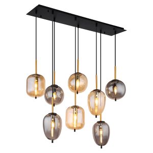 Lampa wisząca Blacky 8-punktowa metalowa czarna 133866 Lampa wisząca Blacky 8-punktowa metalowa czarna 133866