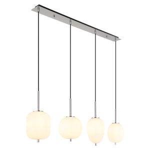 Lampa wisząca Blacky I 4-punktowa metalowa srebrna 133857 Lampa wisząca Blacky I 4-punktowa metalowa srebrna 133857