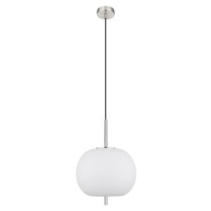 Lampa wisząca Blacky I metalowo-szklana srebrna 132979 Lampa wisząca Blacky I metalowo-szklana srebrna 132979