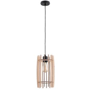 Lampa wisząca BLAZAR jasne drewno-czarna 1xE27x15W IP20 Alfa 986317 Lampa wisząca BLAZAR jasne drewno-czarna 1xE27x15W IP20 Alfa 986317