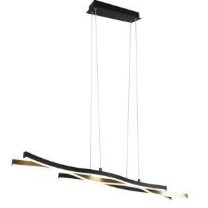 Lampa wisząca BLAZE czarno-złota LED 3x35W Odcienie bieli 4300lm Trio 836011 Lampa wisząca BLAZE czarno-złota LED 3x35W Odcienie bieli 4300lm Trio 836011